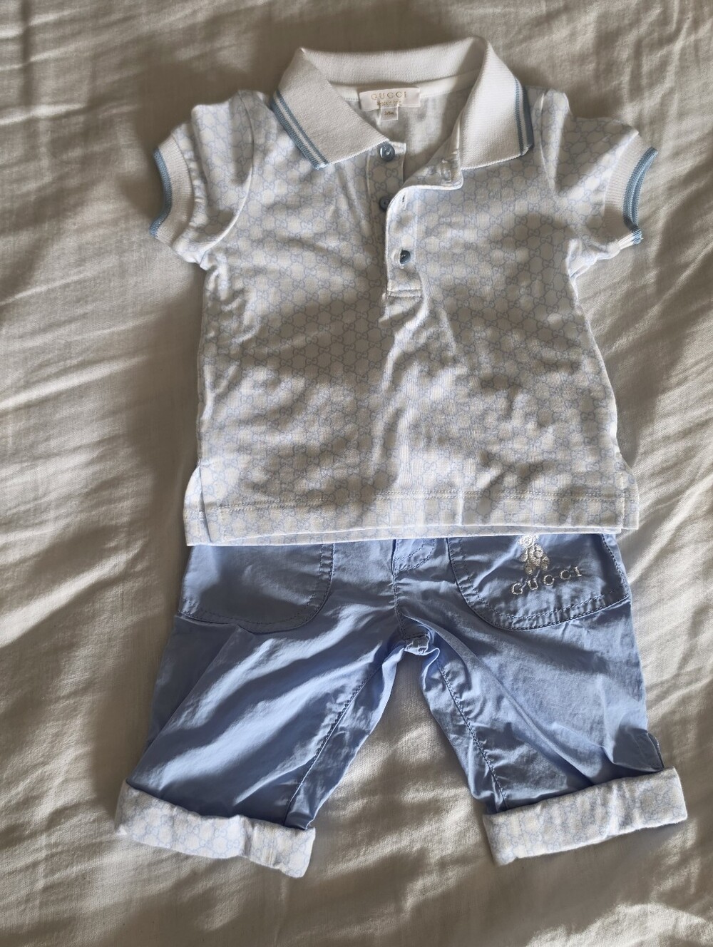 Authentic Gucci Baby Outfit GG